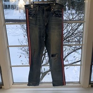 New Blank NYC Jeans With Red Stripes